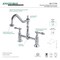 Kingston Brass KS1171TAL Tudor Bridge Kitchen Faucet, Polished Chrome KS1171TAL - alternate 4